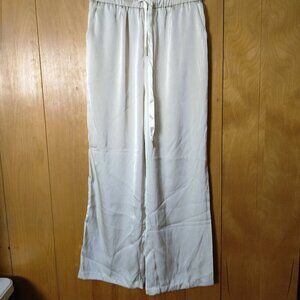 Heshun Women's XL Beige Elastic Waist Pants Drawstring NEW Classic Contemporary